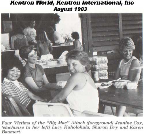 Kentron International, Kwajalein, August 193