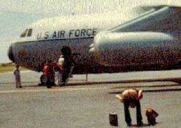 Ron mooning on departure (PCS) from Kwajalein