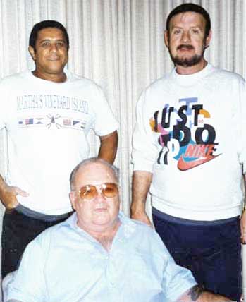 Tom Daly, Jim Olsen and Larry Bunch, Kwajalein, MI