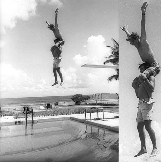 Frank Serafini, Rod Hepburn (top) - Kwajalein, MI, Bachelors Pool