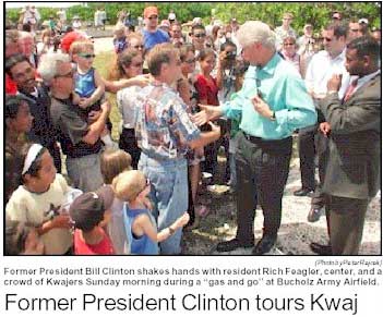 Bill Clinton, Kwajalein, MI