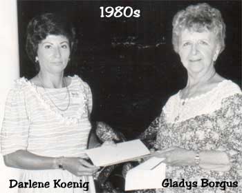 Darlene Koenig and Gladys Borgus