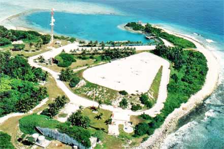 Illeginni Island launch pad, Kwajalein, MI