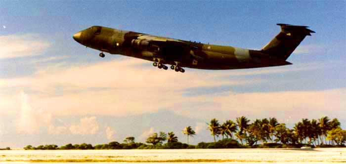 C5A departing Kwajalein