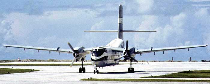 Caribou STOL Aircraft at Kwajalein, MI