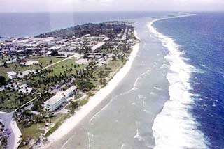 North side of Kwajalein island, Kwajalein Atoll