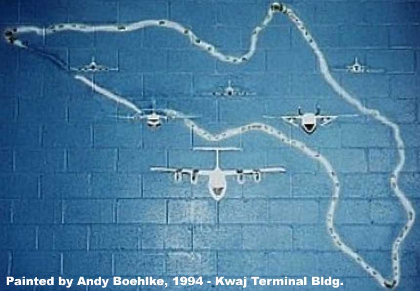 Kwajalein Air Terminal Wall Painting by Andy Boehike