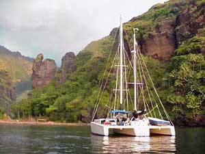 Cherokee, Marquesas, Fatu Hiva, Hanavave, Bay of Virgines