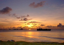 Sunset, Emon Beach, Kwajalein, Marshall Islands