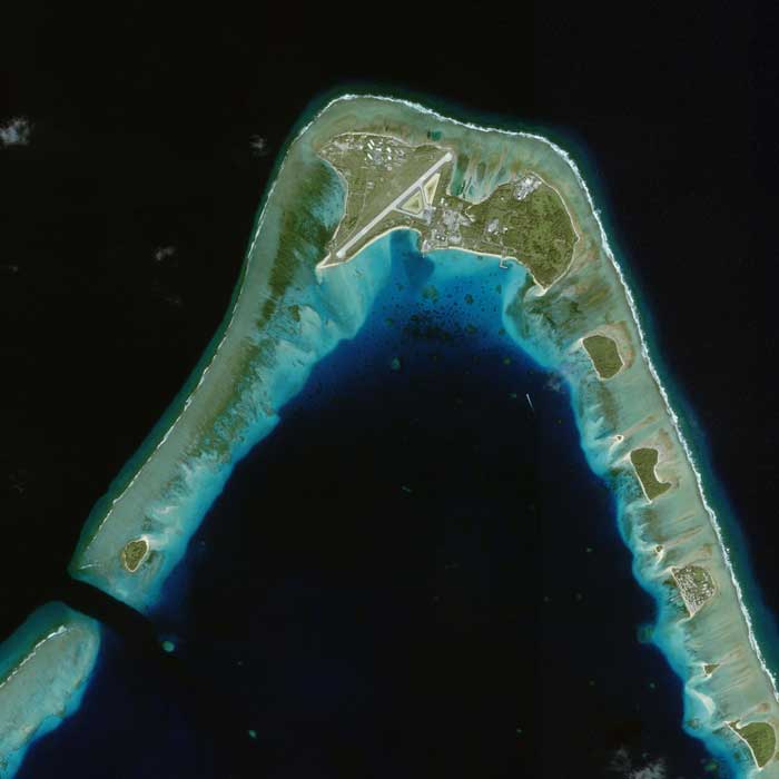 Areal View Kwajalein, Marshall Islands