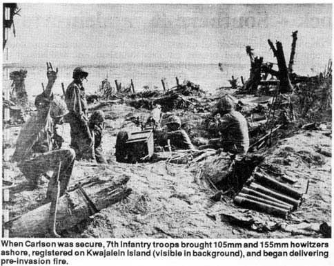 Carlson Island, Kwajalein Atoll, WWII