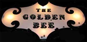 Golden Bee Light Post Sign