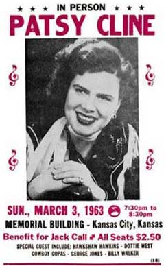 Patsy Cline Concert, Kansas City, 1963