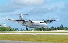 Flying at Kwajalein